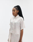 Kenzo Shirt SC Woven Silk Pearl Grey