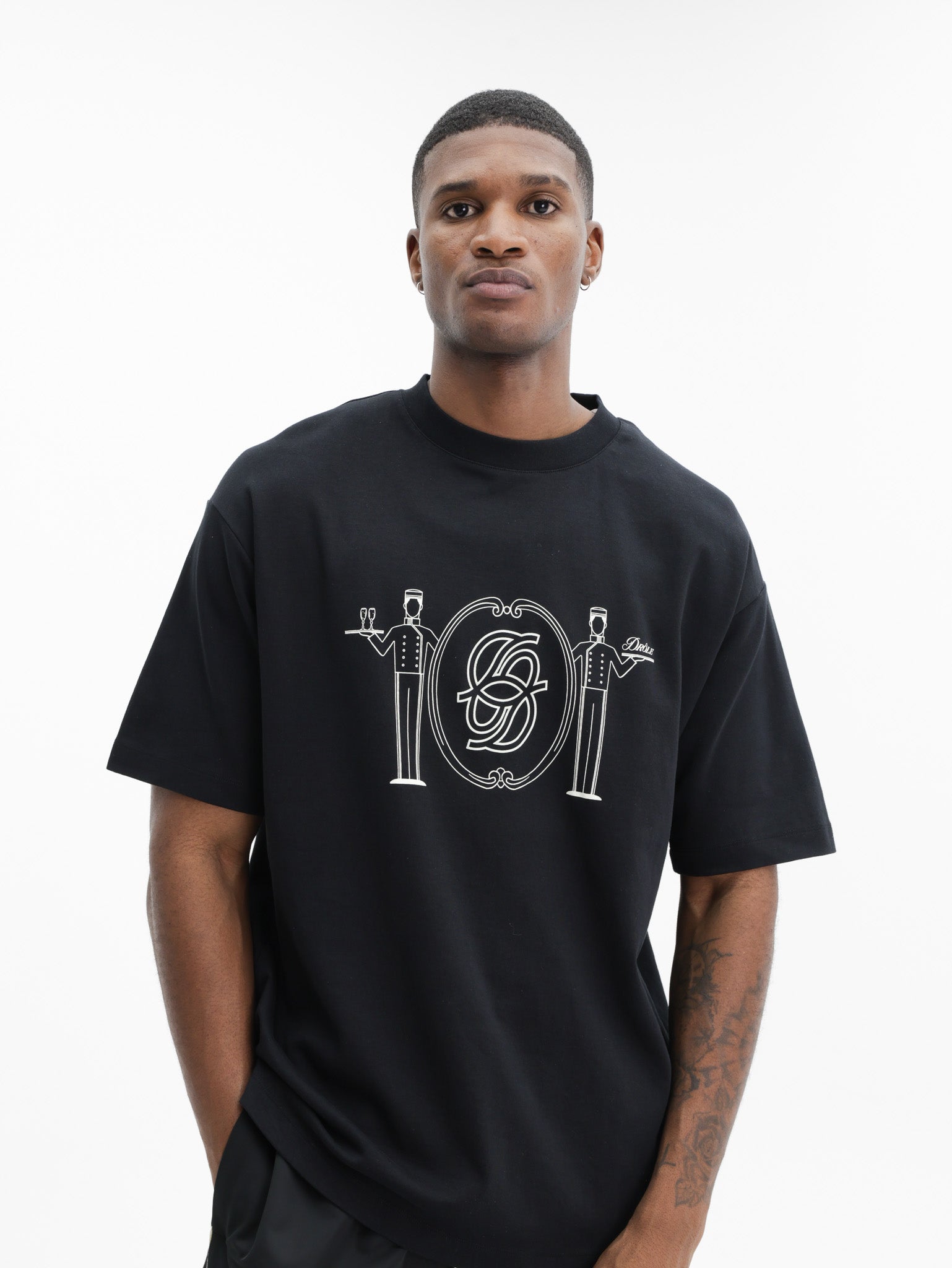 Drole De Monsieur T-Shirt Room Service Black