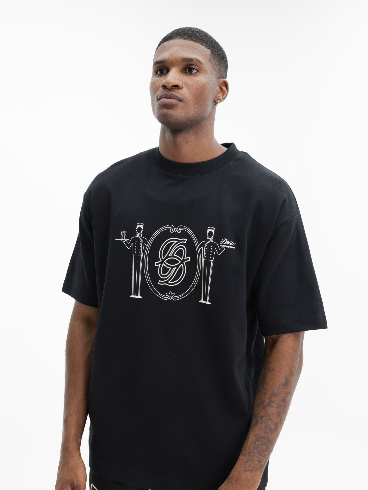 Drole De Monsieur T-Shirt Room Service Black
