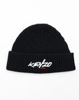 Kenzo Beanie Logo Black