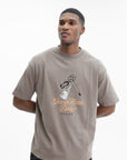 Drole De Monsieur T-Shirt Grand Hotel Taupe