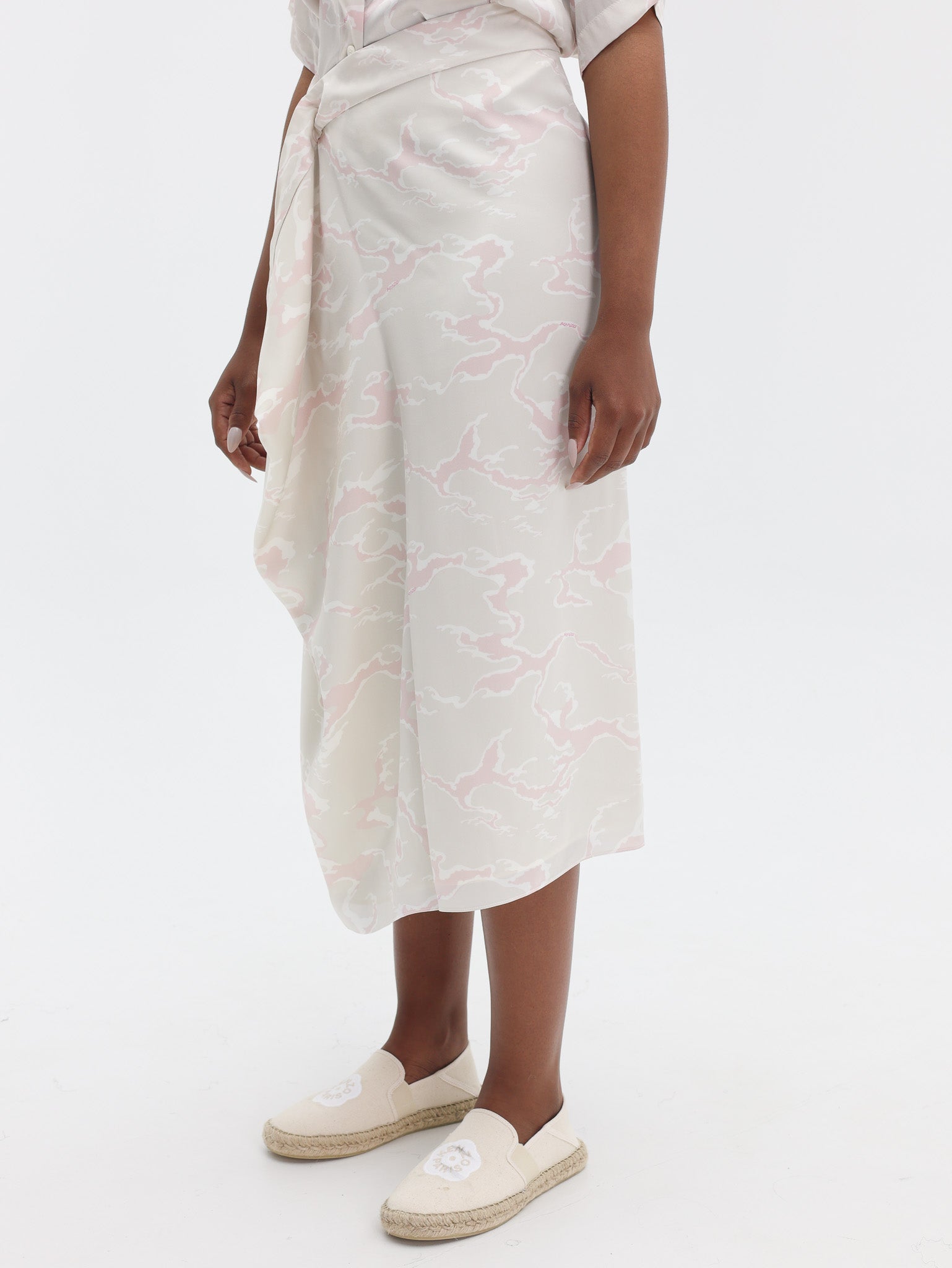 Kenzo Skirt  Woven Pearl Grey