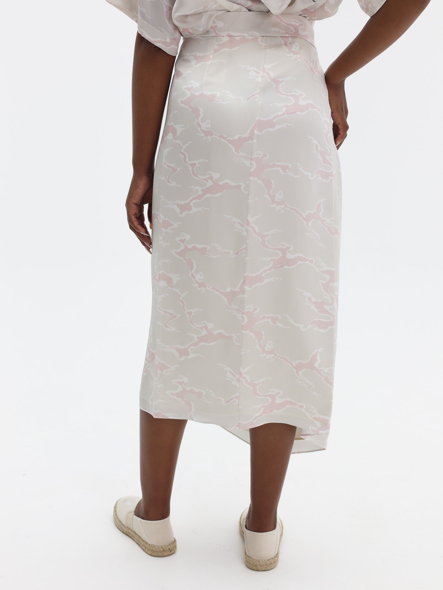 Kenzo Skirt  Woven Pearl Grey