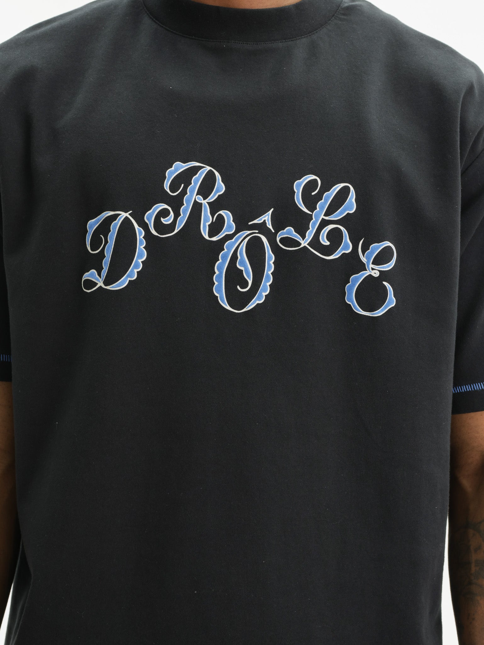 Drole De Monsieur T-Shirt Logo Black