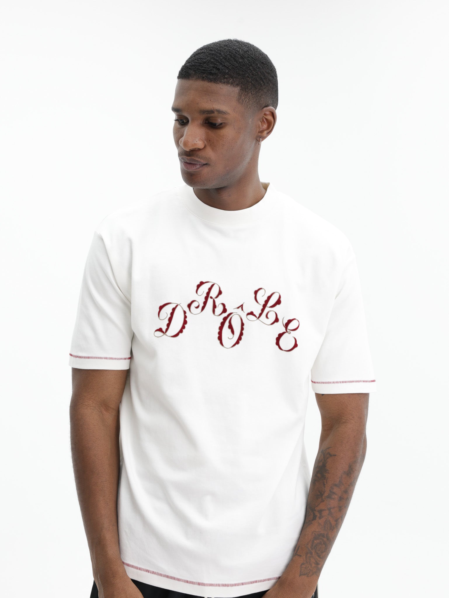 Drole De Monsieur T-Shirt Logo Off-White