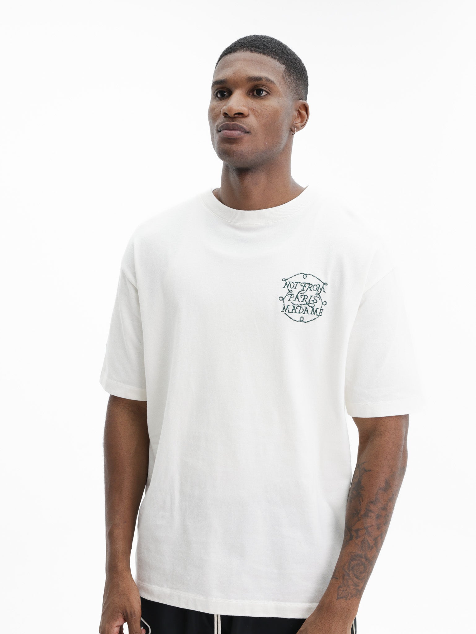 Drole De Monieur T-Shirt Slogan Off-White