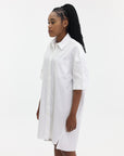 Kenzo Dress Woven Cotton White