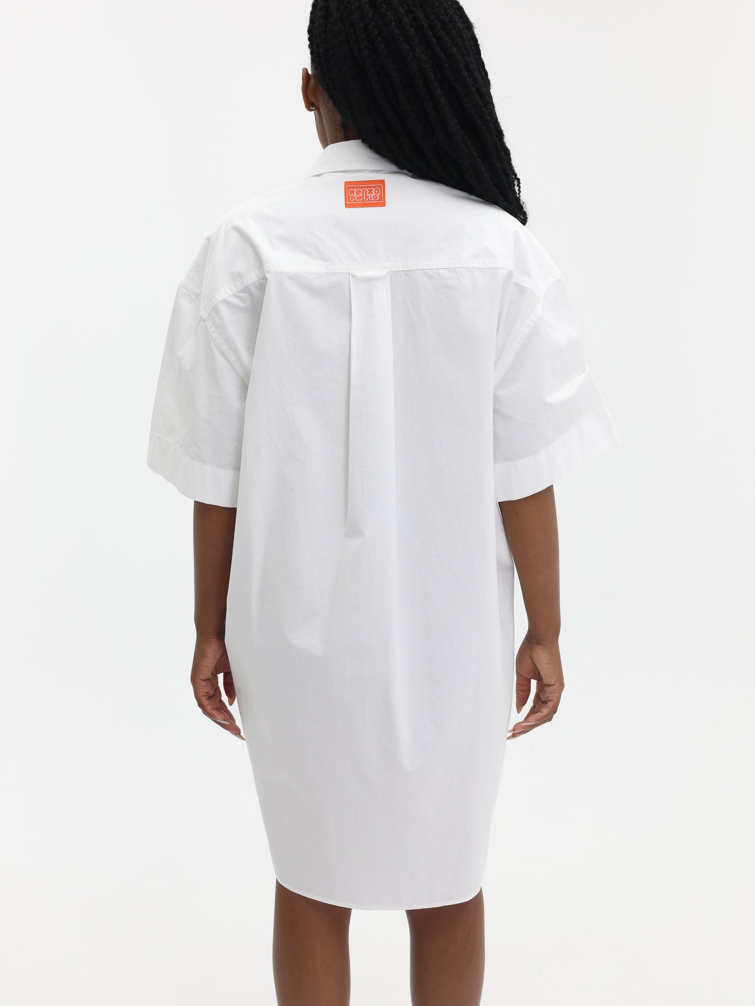 Kenzo Dress Woven Cotton White