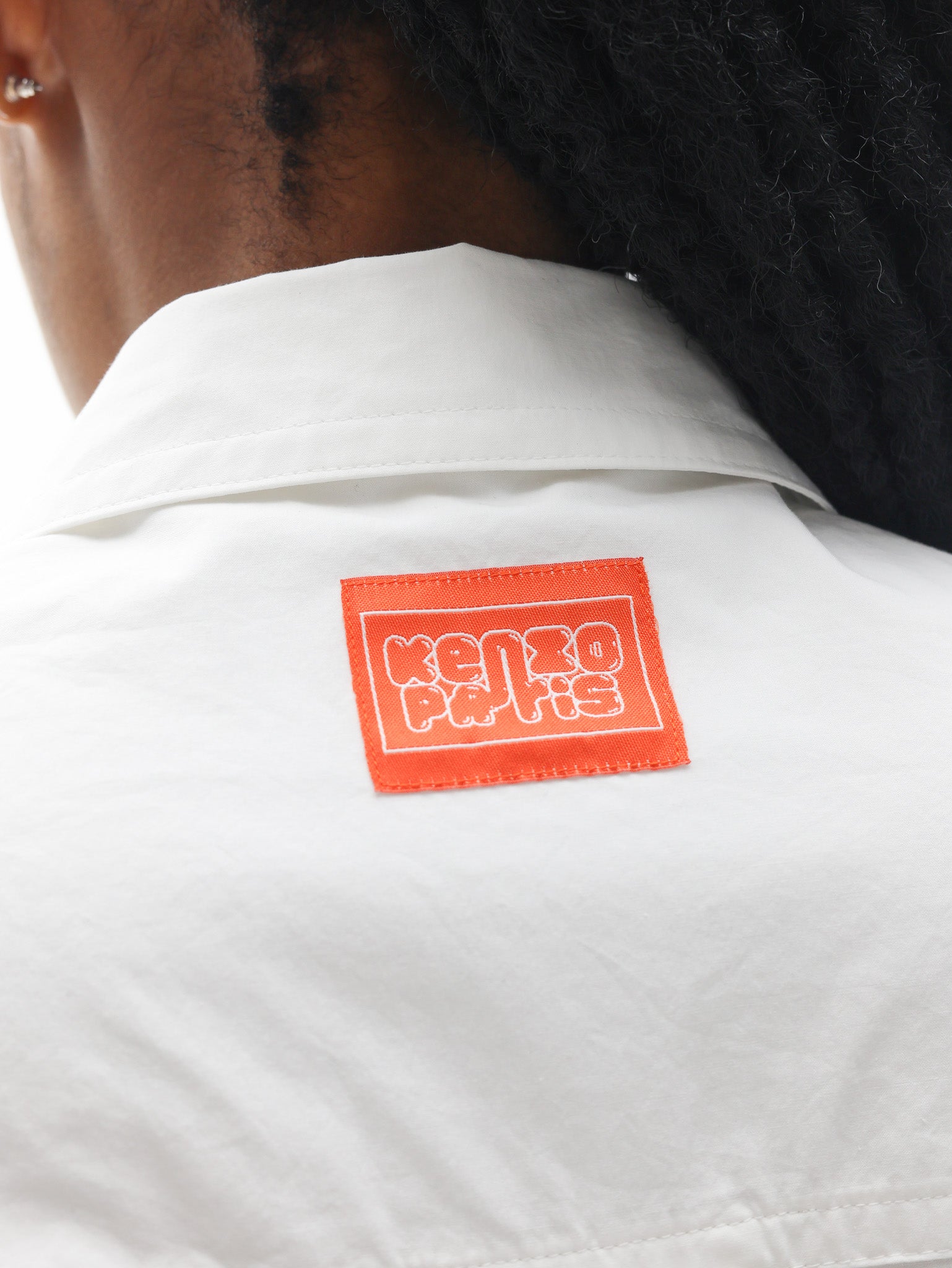 Kenzo Dress Woven Cotton White