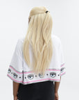 Chiara Ferragni Sweater Ladies Bottom Eyes White