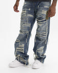 Who Decides War Jeans Side Patch Relaxation Denim Denim