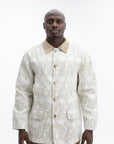 Drole De Monsieur Jacket Allover Print Ecru