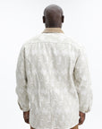 Drole De Monsieur Jacket Allover Print Ecru