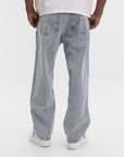 Ice-cream Pants Pink Dog Logo Light Wash