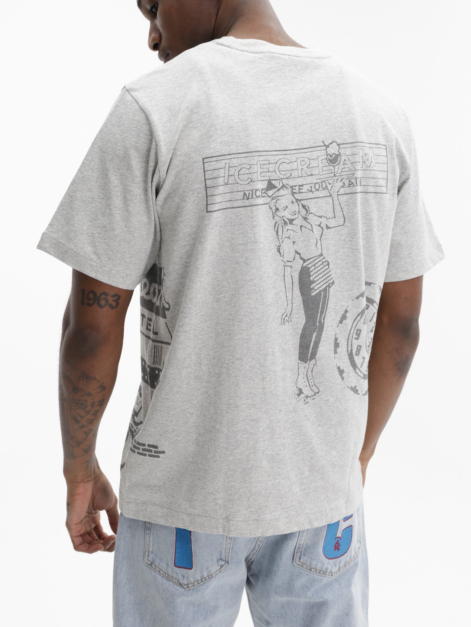 Ice-cream T-Shirt Road Trip Grey