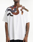 Just Cavalli T-Shirt Full Snake White