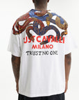 Just Cavalli T-Shirt Full Snake White