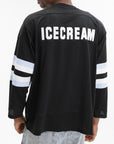 Ice-cream Shirt Checkered Collar Ss Black/white