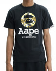 Aape T-Shirt Bold Centre Logo Black