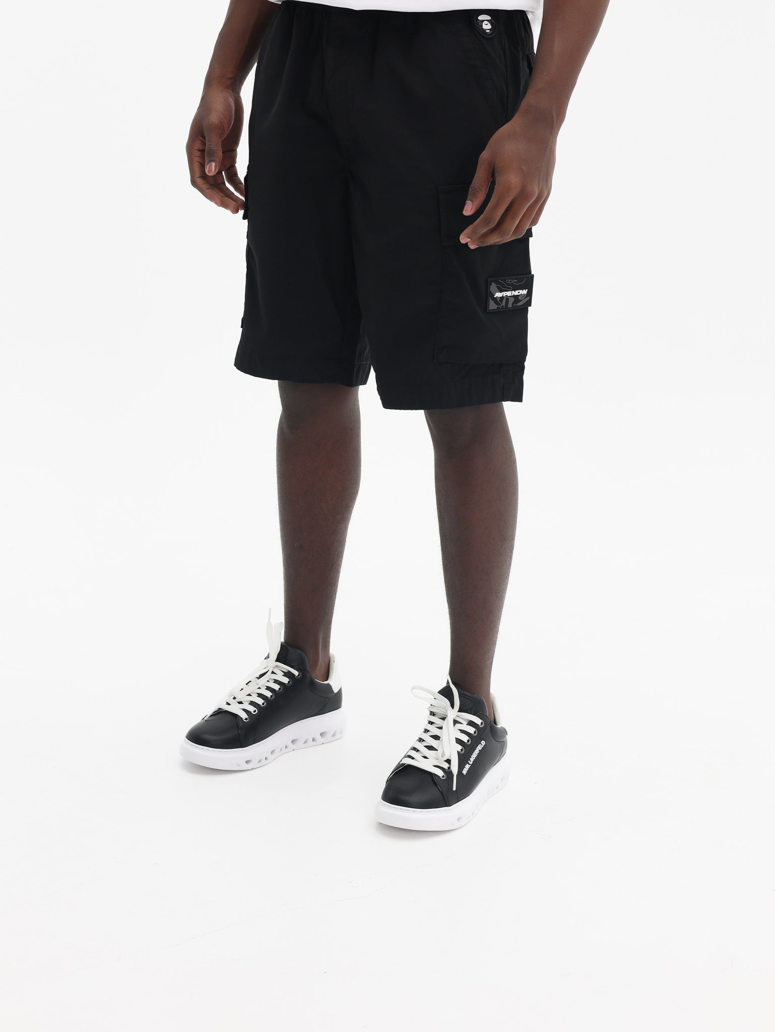 Aaape Shorts Now Logo Black-AL Capone Premium