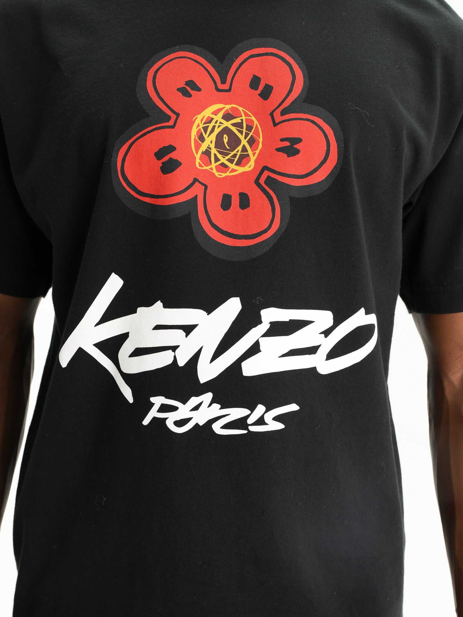 Kenzo T-Shirt Boke Flower Logo Black - AL Capone Premium