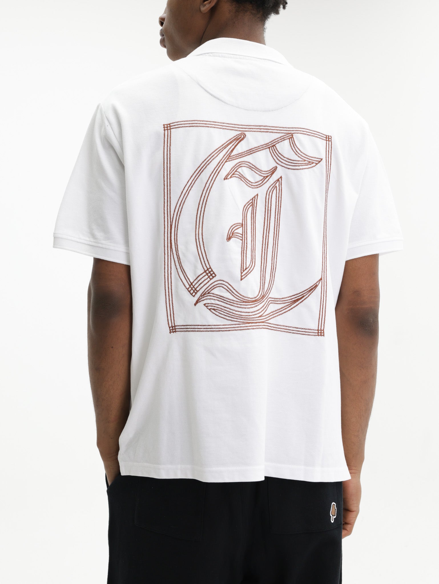 Just Cavalli Golfer Slim Logo White