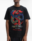 Just Cavalli T-Shirt Full Snake Trust No One Black