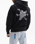Ice-cream Hoodie Glitter Running Dog Black