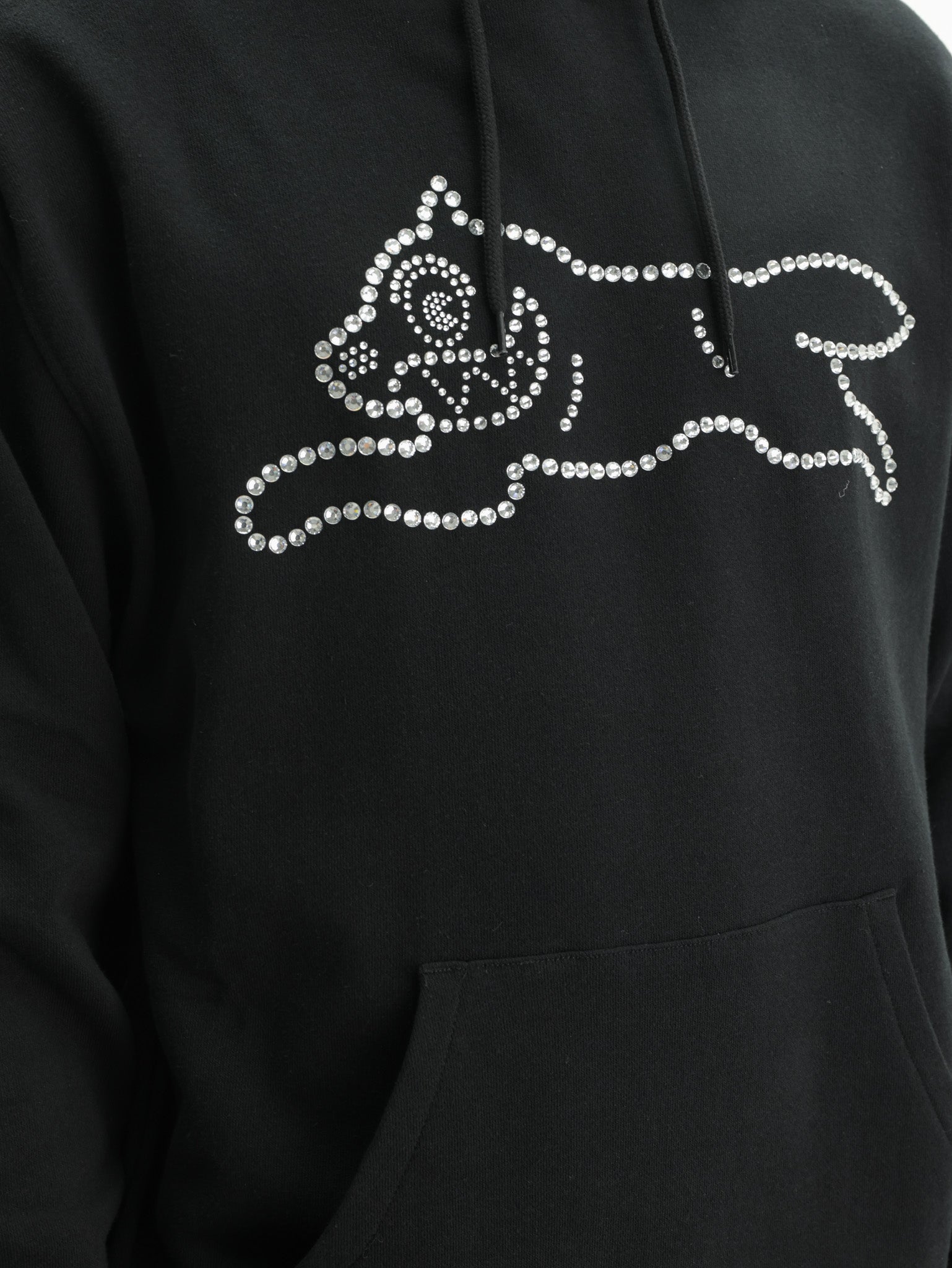 Ice-cream Hoodie Crystal Dog Black