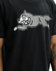 Ice-cream T-Shirt Running Dog Logo Black