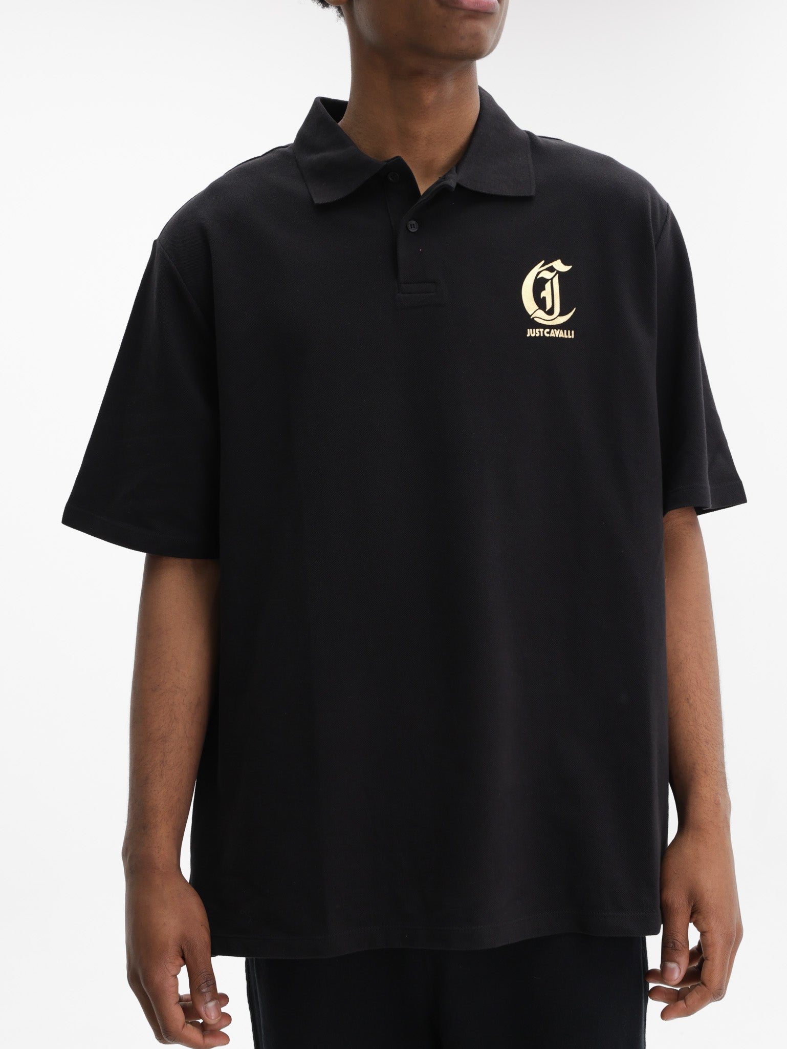 Just Cavalli Golfer Snake Logo Black