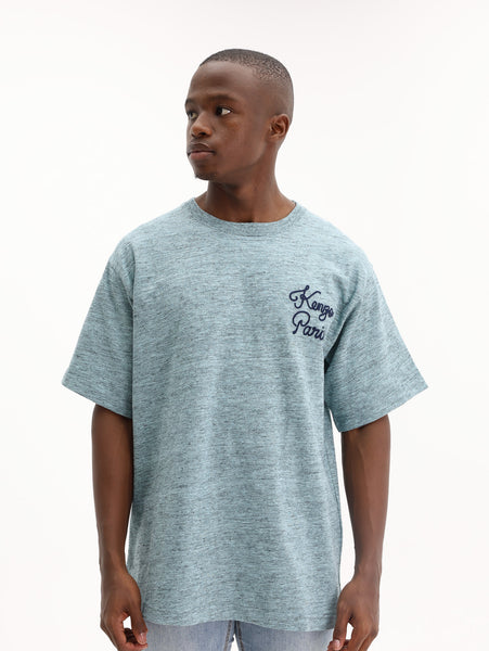 Kenzo T-Shirt Logo Turquoise - AL Capone Premium