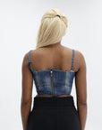 Chiara Ferragni Top Ladies Strap Denim