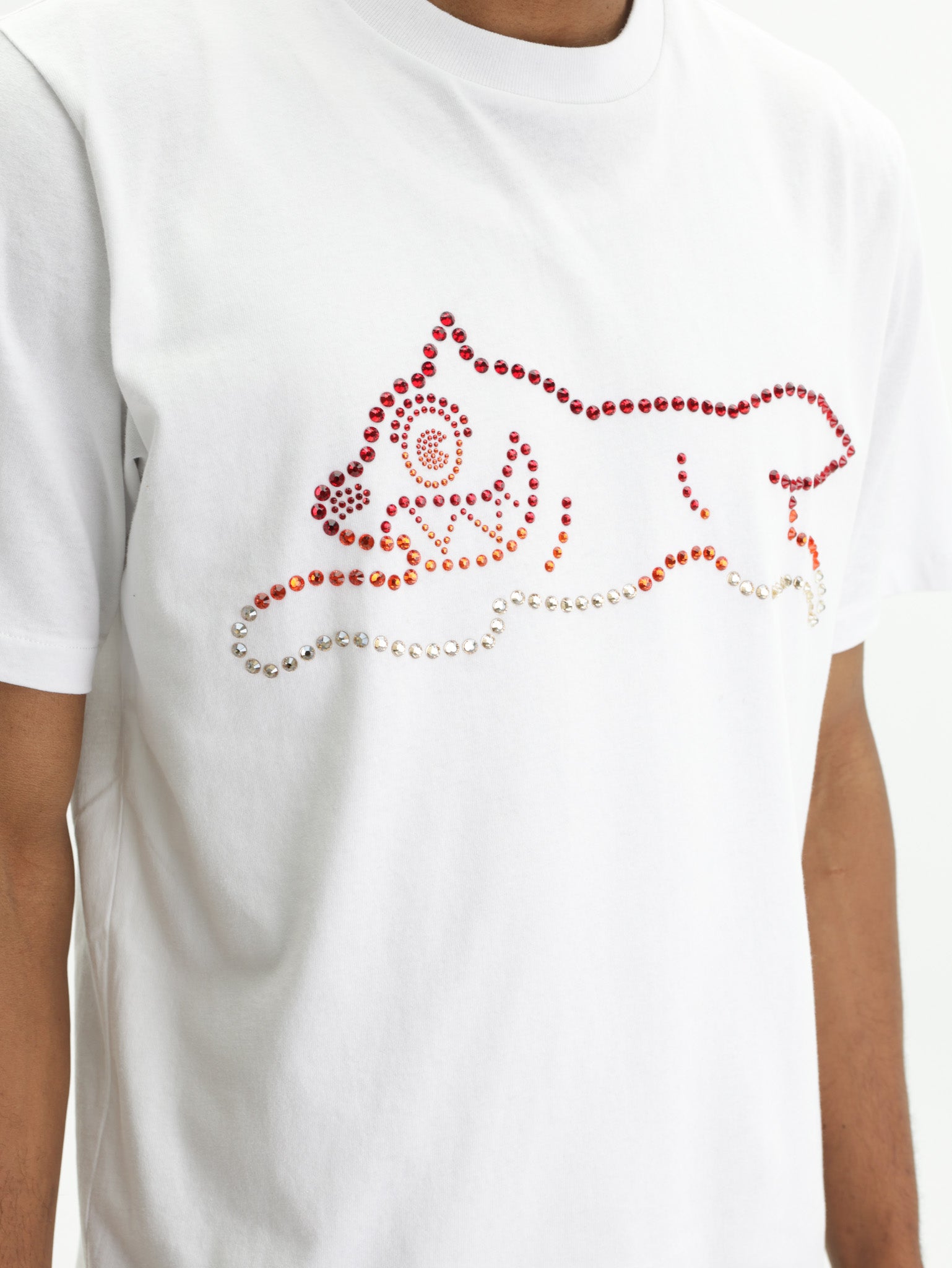 Ice-cream T-Shirt Crystal Dog White