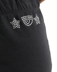 Chiara Ferragni Skirt Side Logo Black