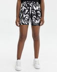 Chiara Ferragni Shorts Graphic Print Black-White