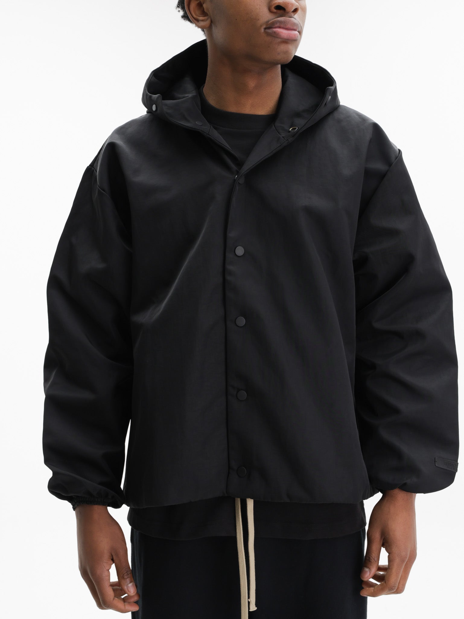 Essentials Jacket With Hood Black