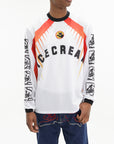 Ice-cream Sweater Red/blue Mesh Logo White