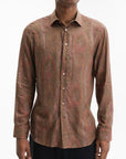Etro Shirt 3-Fabrics Formal Brown