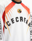 Ice-cream Sweater Red/blue Mesh Logo White