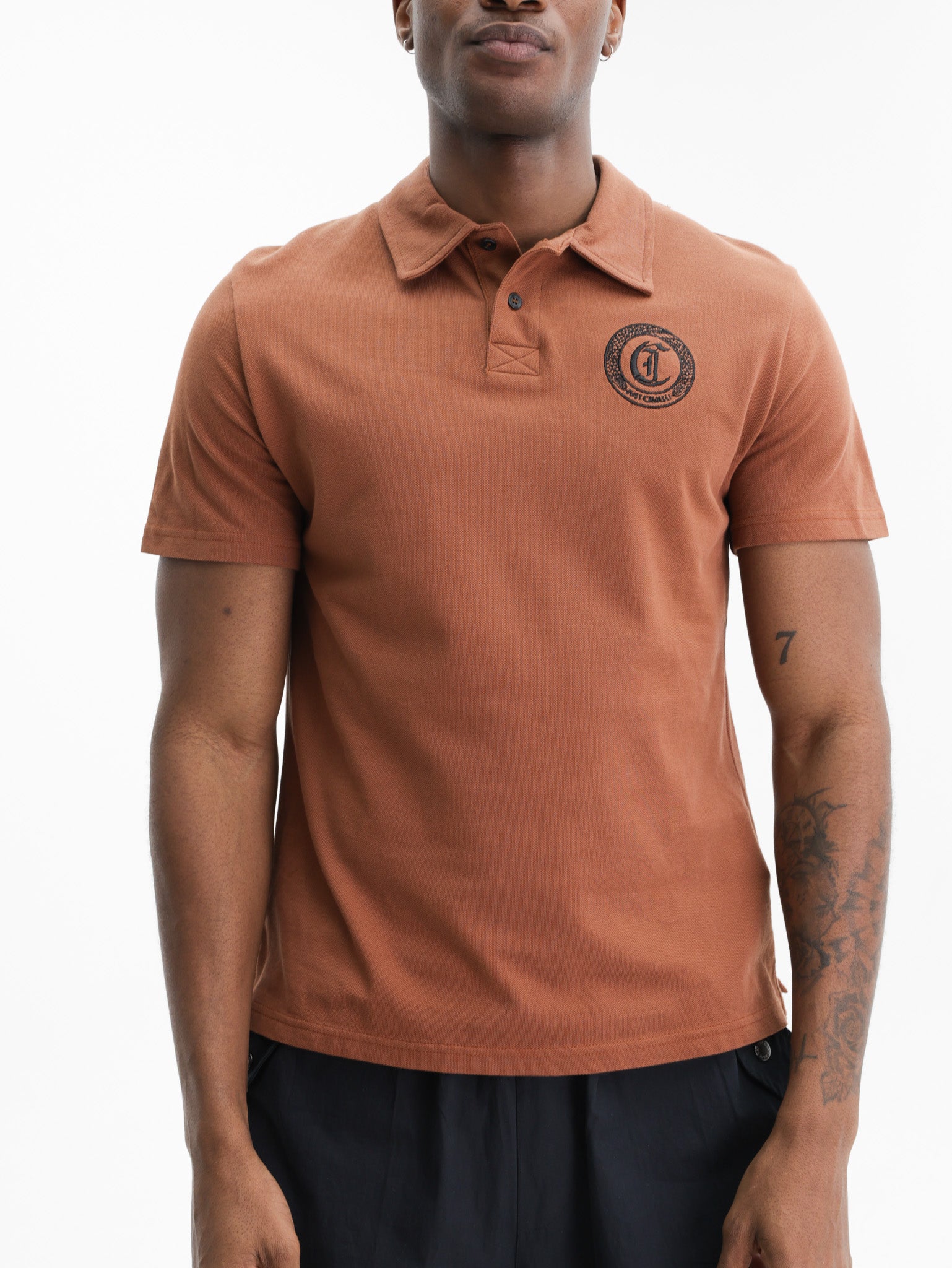 Just Cavalli Golfer Snake Logo Rust