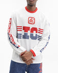Ice-cream Sweater Mesh Logo Black