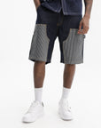 Ice-cream Shorts Hickory Panel Denim Indigo
