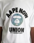 Aape T-Shirt Now Union Logo White