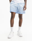 Ice-cream Shorts White Dog Logo Print Blue