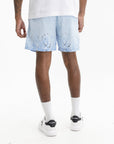 Ice-cream Shorts White Dog Logo Print Blue