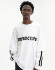 Acupuncture T-Shirt 2 Pieces Long Sleeve White-Black