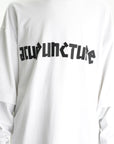 Acupuncture T-Shirt 2 Pieces Long Sleeve White-Black