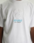 Aape T-Shirt Moonface Logo White