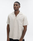 Drole De Monsieur Shirt Checkered Beige